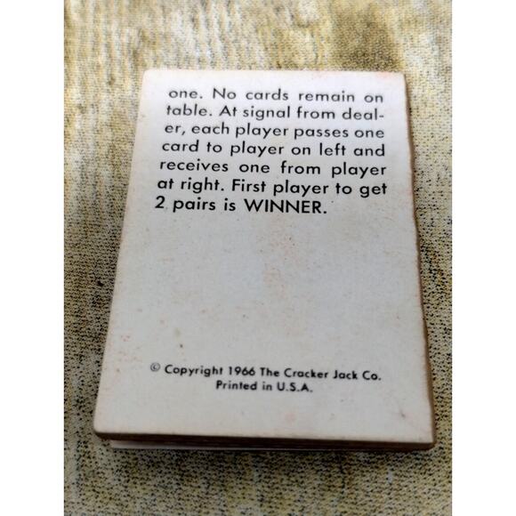 2 Vtg Cracker Jack Prize Fun Books Unused Mother Goose & Who's Who Zoo - Picture 3 of 9